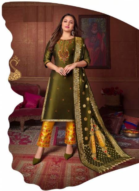 Lily And Lali Meenakari 2 Festive Wear Designer Ready Made Suit Collection Catalog